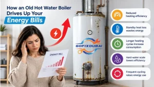 Effects of old hot water boiler